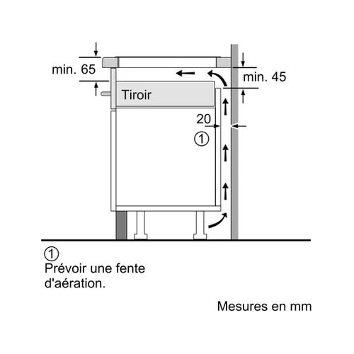 Table De Cuisson Induction 60cm 4 Feux 6900w Noir - Pvs63khc1e