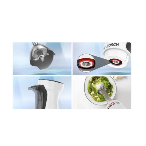 Mixeur Plongeant - Msm4w221 - 600 W - 4 Lames Aiguisées - Bol Mélangeur - Mini Hachoir - Fouet