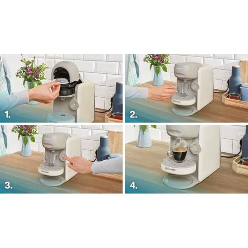 Machine à Café Multi-boissons - Tassimo - T16 Finesse Vanille - 1400 W