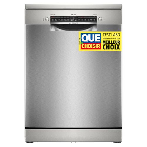 Lave-vaisselle pose libre 13 couverts 44 dB inox - Sms4eti28e