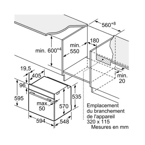 Four Intégrable 71l 60cm Ecoclean - Hqa534bb3