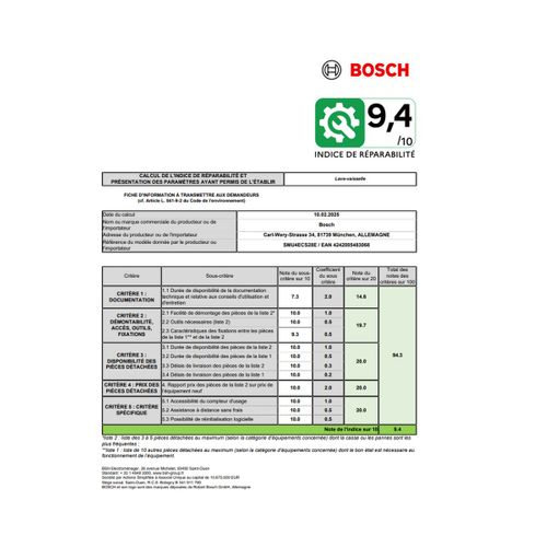 Lave-vaisselle 60cm 14 Couverts 42db Intégrable Avec Bandeau - Smu4ecs28e