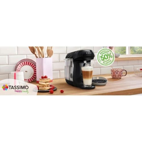Machine à Café - Tas109e - Tassimo Happy - 1400 W - 0,7 L - Creme / Noir