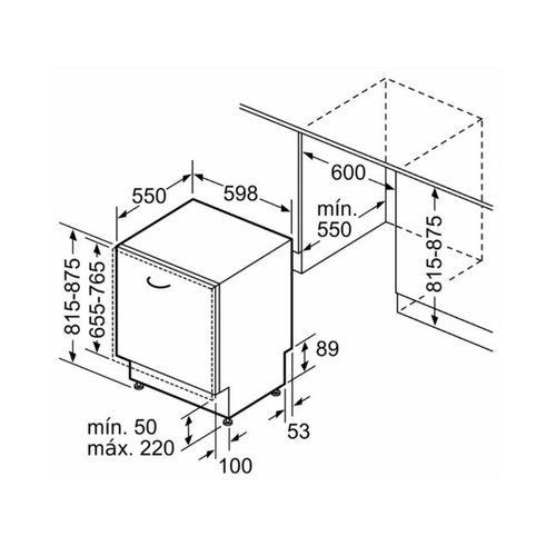 Lave-vaisselle 60m 14 Couverts 46db Tout Intégrable - Smh4hvx14e