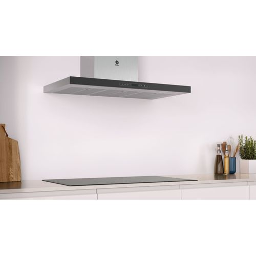 Hotte Décorative 3bc998hnc Hotte 843 M³/h Noir, Acier Inoxydable A+