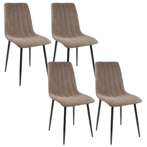Chaises De Salle à Manger Garda, Lot De 4, Marron