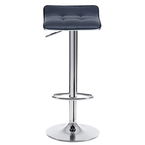 Lot De 4 Tabouret De Bar En Cuir Synthétique-Tabouret De Bar Pivotant-Hauteur Réglable-Gris