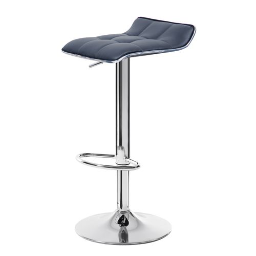 Lot De 4 Tabouret De Bar En Cuir Synthétique-Tabouret De Bar Pivotant-Hauteur Réglable-Gris
