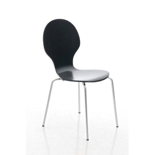 Chaise De Visiteur Diego En Bois Noir