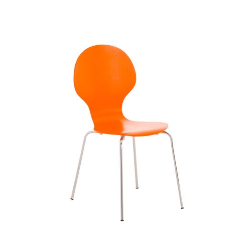 Chaise De Visiteur Diego En Bois Orange
