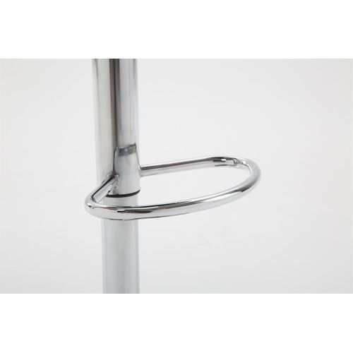 Tabouret De Bar Shanghai Similicuir Avec Pied En Métal Crème