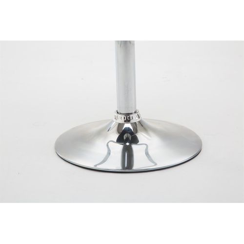 Tabouret De Bar Shanghai Similicuir Avec Pied En Métal Crème