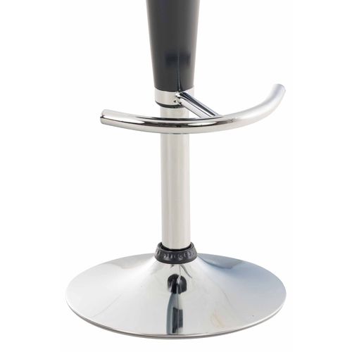 Tabouret De Bar Saddle Avec Assise En P^lastique Pied En Métal Gris