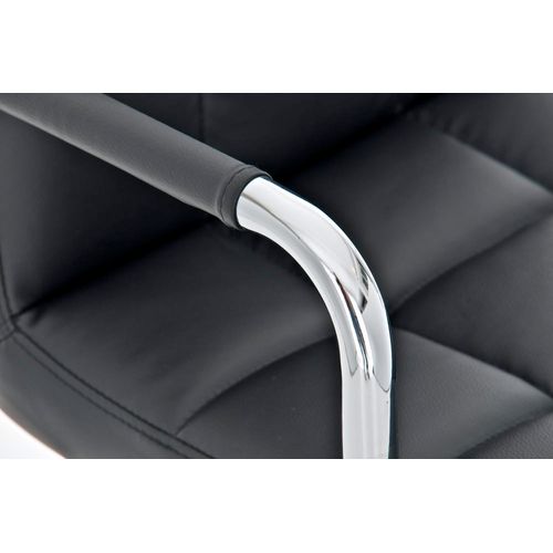 Chaise De Bureau Lucy Similicuir Noir