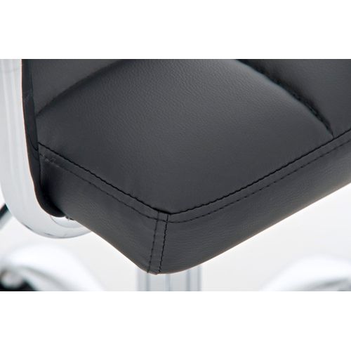 Chaise De Bureau Lucy Similicuir Noir