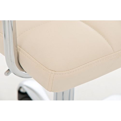 Chaise De Bureau Lucy Similicuir Crème