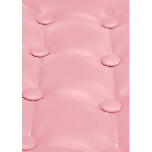 Tabouret De Bar Dublin Similicuir Avec Pied En Métal Rose/chrome
