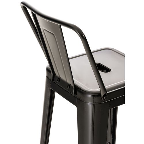 Tabouret De Bar En Métal Mason Noir