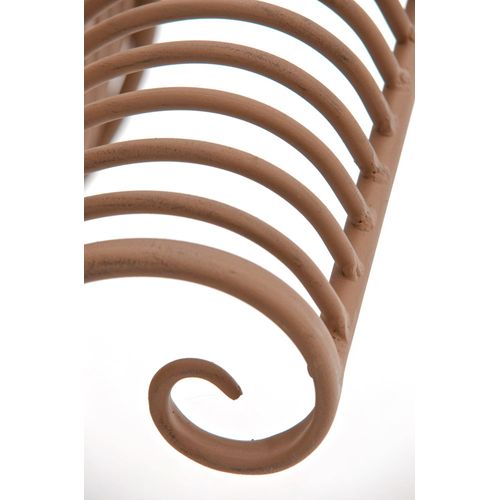 Banquette De Jardin Karma En Fer Forgé Marron Antique