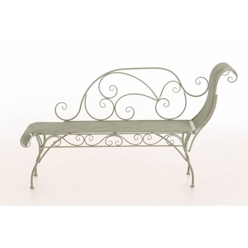 Banquette De Jardin Karma En Fer Forgé Vert Antique