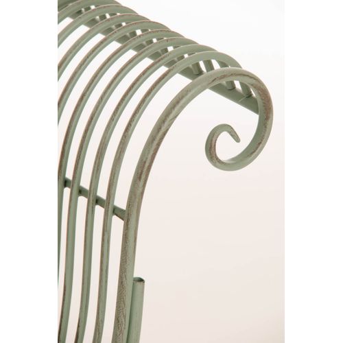 Banquette De Jardin Karma En Fer Forgé Vert Antique