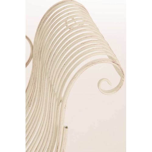 Banquette De Jardin Karma En Fer Forgé Crème Antique