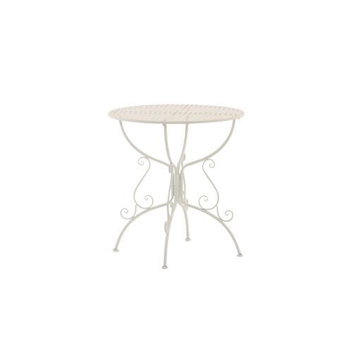 Table De Jardin Ronde Amanda Blanc