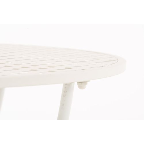 Table De Jardin Ronde Amanda Blanc