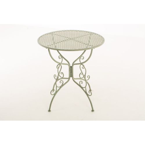 Table De Jardin Ronde Amanda Vert Antique