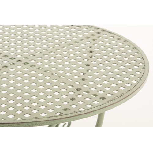 Table De Jardin Ronde Amanda Vert Antique