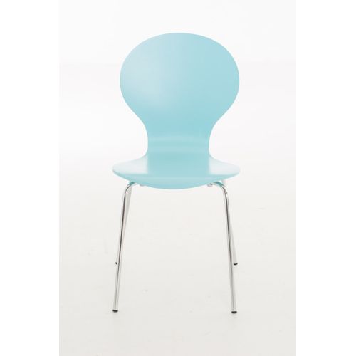 Chaise De Visiteur Diego En Bois Bleu Clair