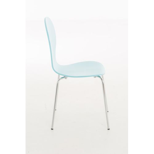 Chaise De Visiteur Diego En Bois Bleu Clair