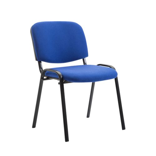 Chaise Visiteur Ken Tissu Bleu