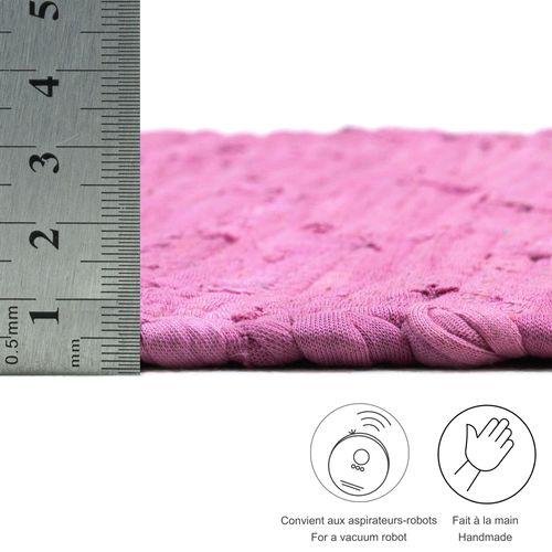 Tapis Réversible En Coton Happy Cotton 70x140 Cm - Lilas