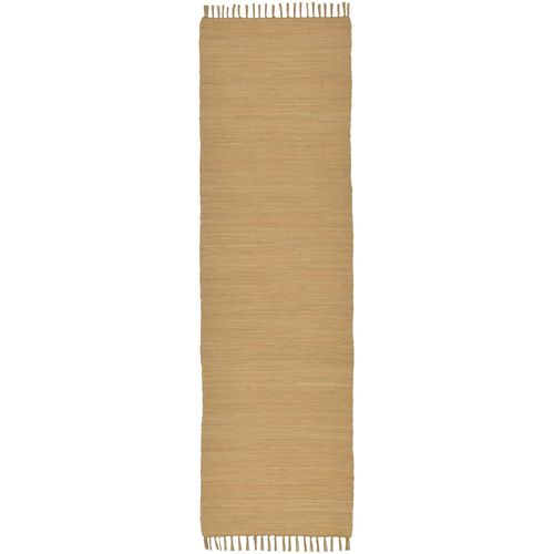 Tapis Réversible En Coton Happy Cotton 70x250 Cm - Crème