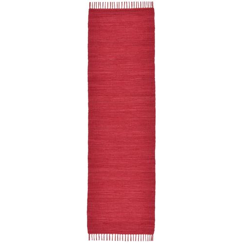 Tapis Réversible En Coton Happy Cotton 70x250 Cm - Rouge