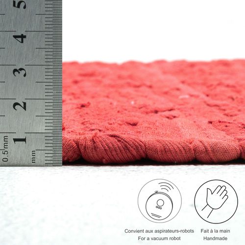Tapis Réversible En Coton Happy Cotton 120x180 Cm - Rouge