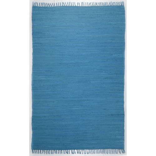 Tapis Réversible En Coton Happy Cotton 60x120 Cm - Turquoise