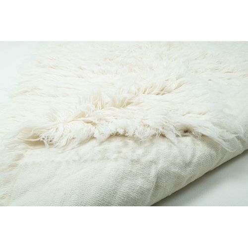 Tapis Flokati Grec Original Flokos XXL 160x230 Cm - Crème