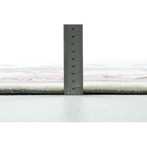 Tapis Tufté Main Avec Bordure En Design Aubusson - Ming 120x180 Cm - Beige