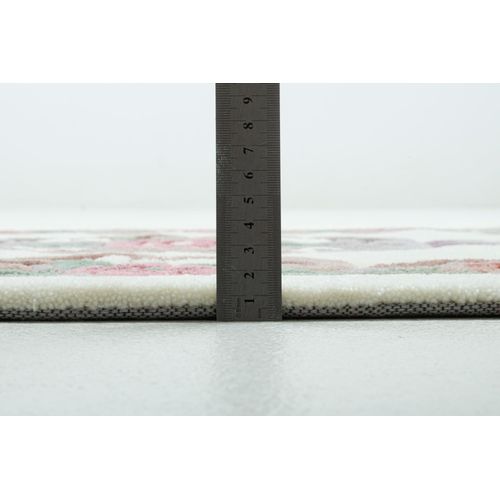 Tapis Tufté Main Avec Bordure En Design Aubusson - Ming 70x600 Cm - Beige