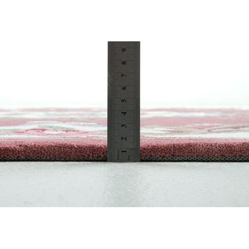 Tapis Tufté Main Avec Bordure En Design Aubusson - Ming 240x340 Cm - Rose