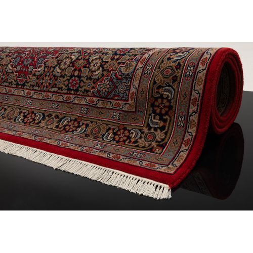 Tapis D'orient Noué à La Main Benares 200x300 Cm - Rouge