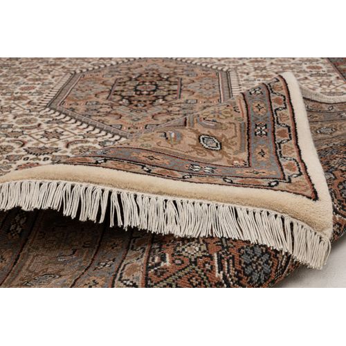 Tapis D'orient Noué à La Main Benares 250x350 Cm - Crème