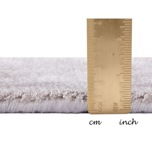 Tapis En Viscose Tissé Main Aspect Vieilli - Shine 85x155 Cm - Marron