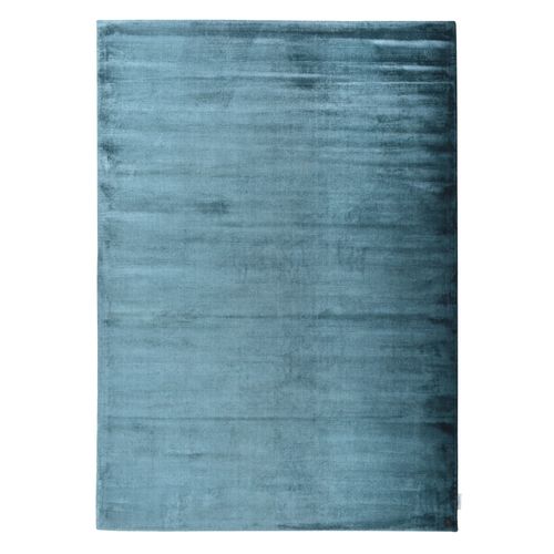 Tapis En Viscose Tissé Main Aspect Vieilli - Shine 85x155 Cm - Aqua