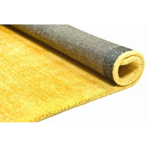 Tapis En Viscose Tissé Main Aspect Vieilli - Shine 190x290 Cm - Doré