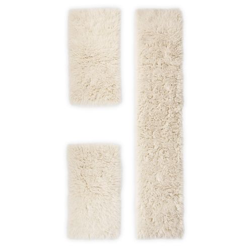 Tapis Flokati Grec Original Flokos 2450 70x620 Cm - Crème