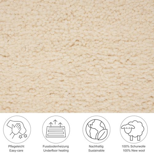 Tapis Berbère Original En Laine Hadj 90x160 Cm - Blanc