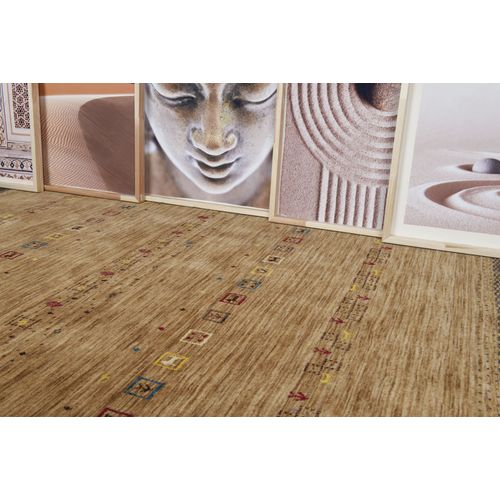 Tapis Gabbeh Lori Dream Gold 170x240 Cm - Marron